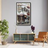 Traditional Street Scene - Framed Wall Art