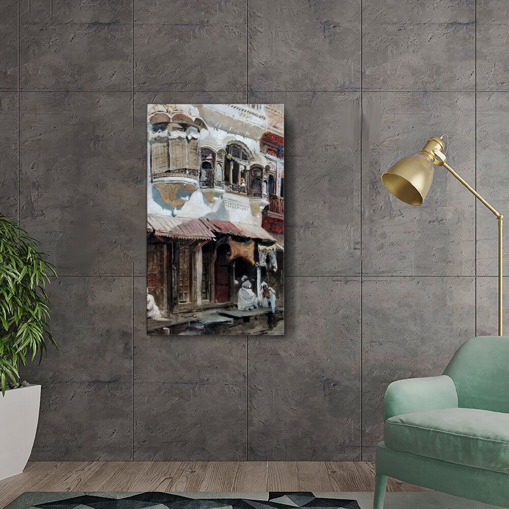 Traditional Street Scene - Wall Canvas