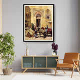 Market Entrance Scene - Framed Wall Art