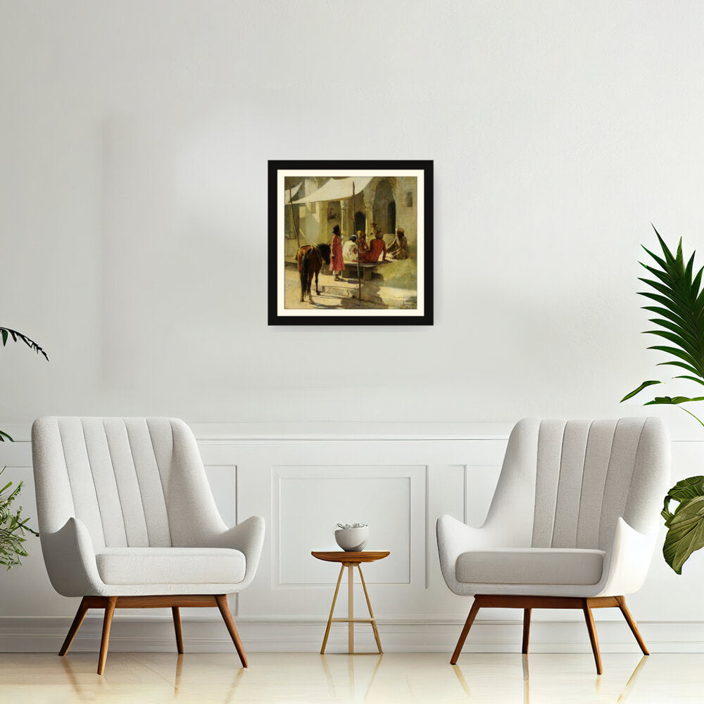 Market Gathering - Framed Wall Art