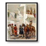 Gathering At The Palace - Framed Wall Art