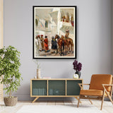 Gathering At The Palace - Framed Wall Art