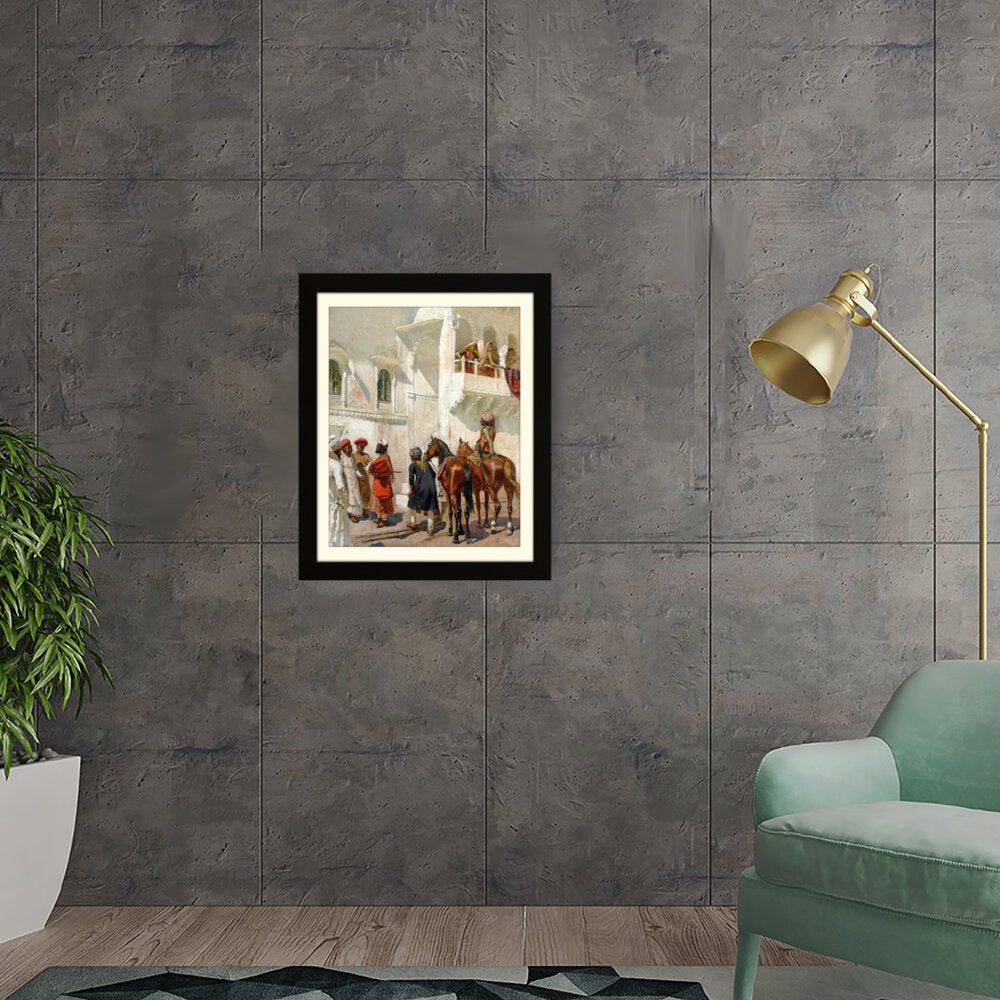 Gathering At The Palace - Framed Wall Art