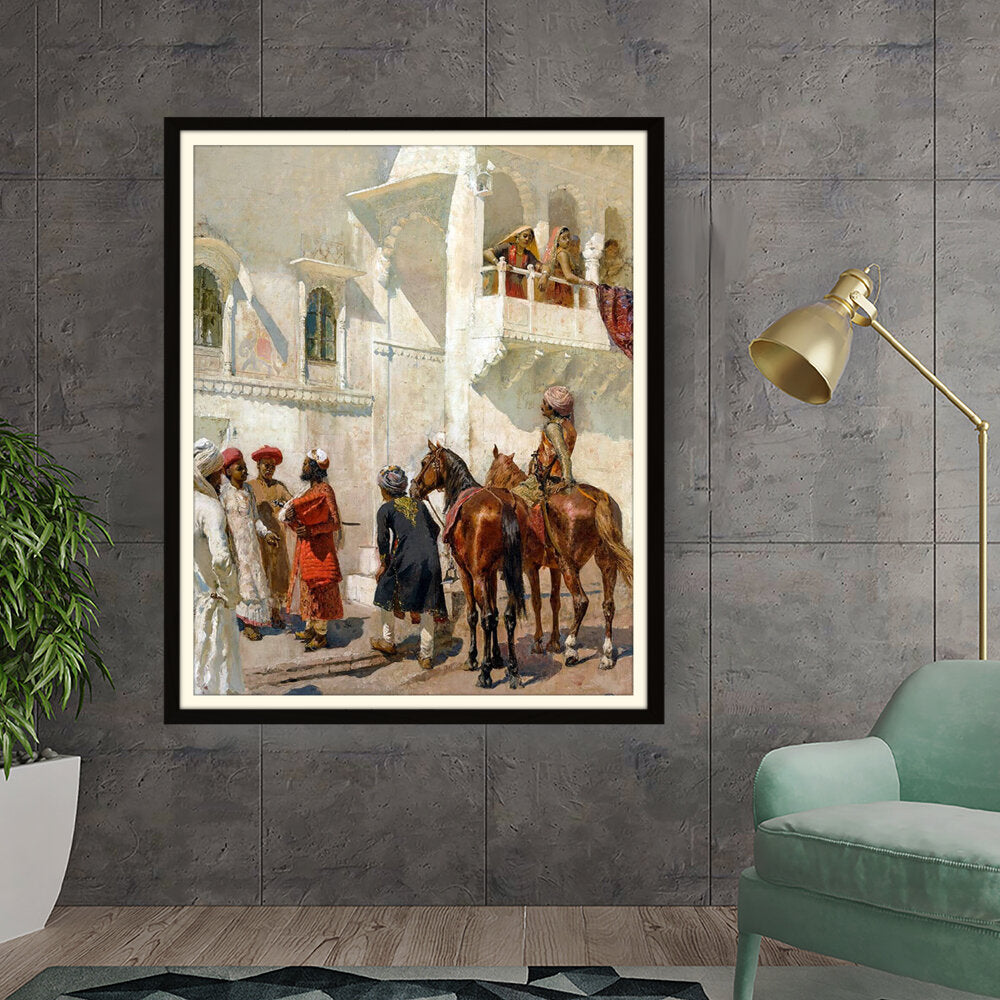 Kiran - Valipa - Gathering At The Palace - Framed Wall Art