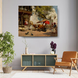 Market Day In Rajasthan - Wall Canvas