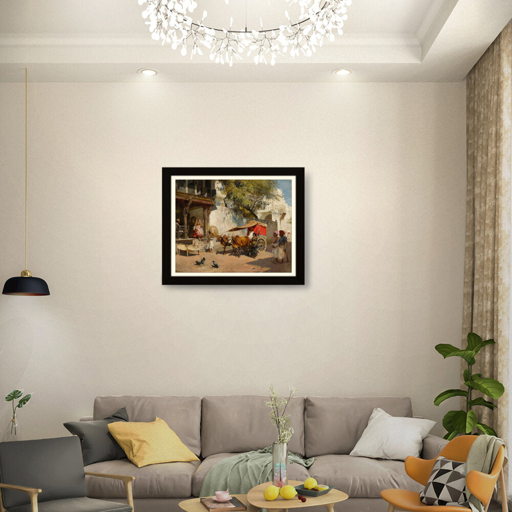 Rural Life In India - Framed Wall Art