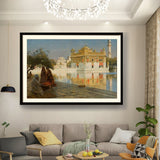 Kiran - Valipa - Serenity At The Golden Temple - Framed Wall Art