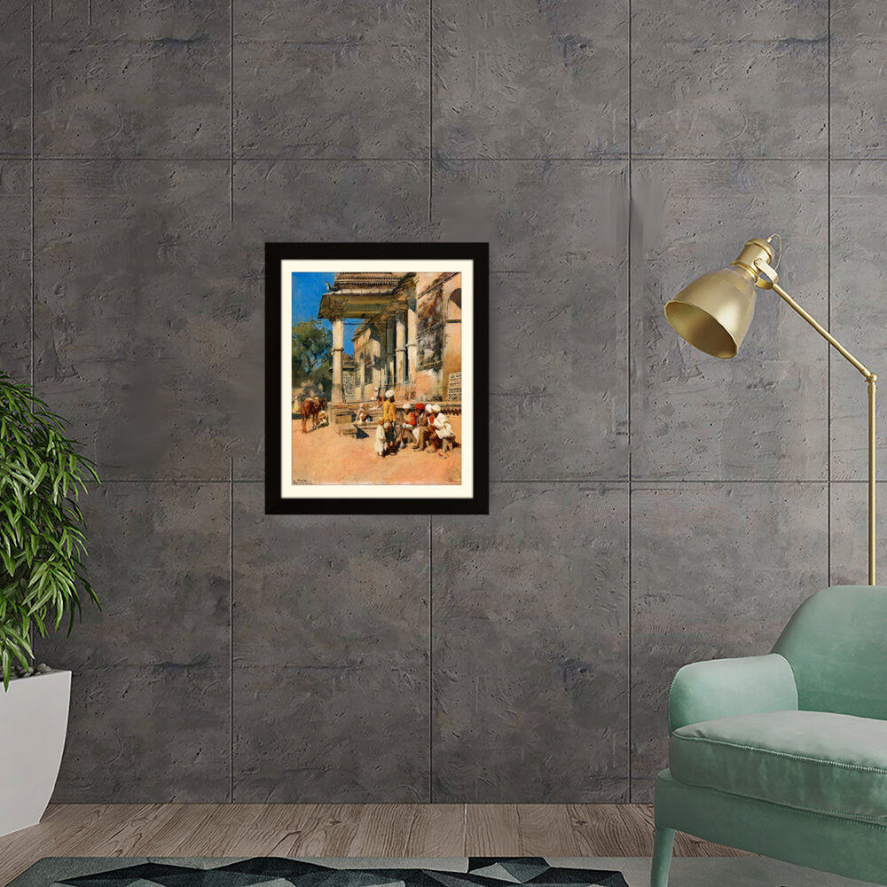 Marketplace Gathering - Framed Wall Art