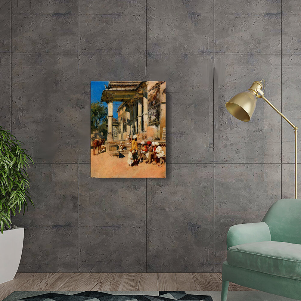 Marketplace Gathering - Wall Canvas