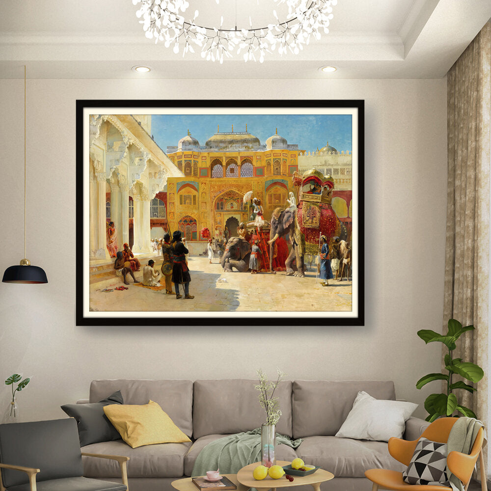 Kiran - Valipa - Royal Procession3 - Framed Wall Art