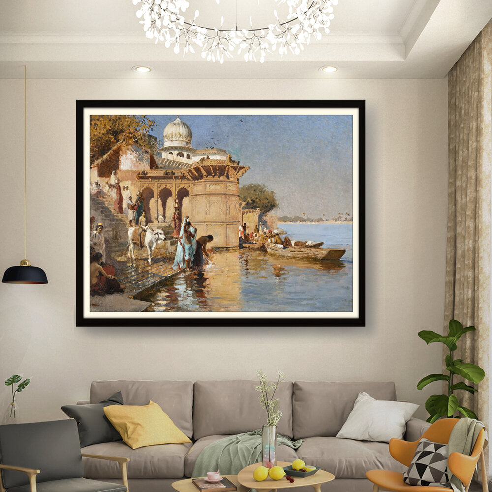 Kiran - Valipa - Waterfront Life - Framed Wall Art
