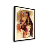 Women In Traditional Attire - Framed Wall Art