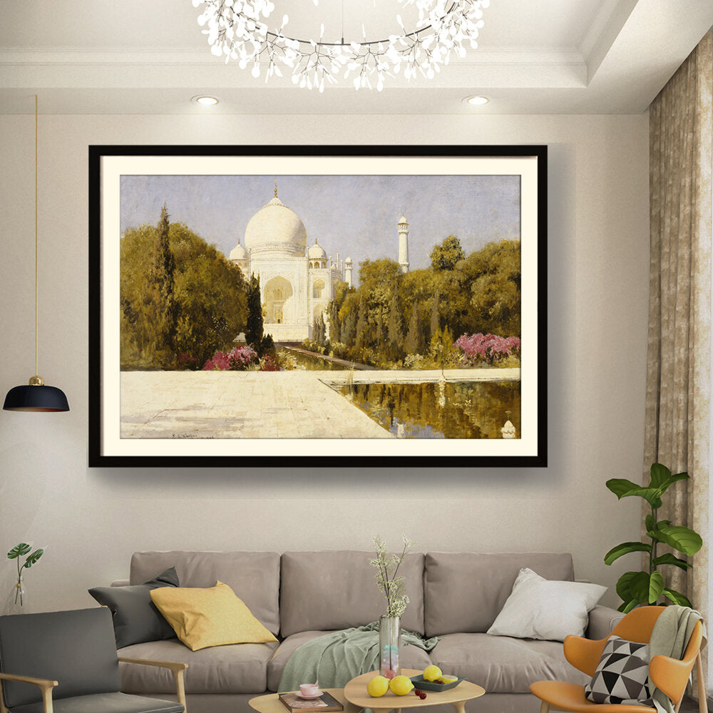 Kiran - Valipa - Taj Mahal In Bloom - Framed Wall Art