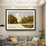 Kiran - Valipa - Taj Mahal In Bloom - Framed Wall Art
