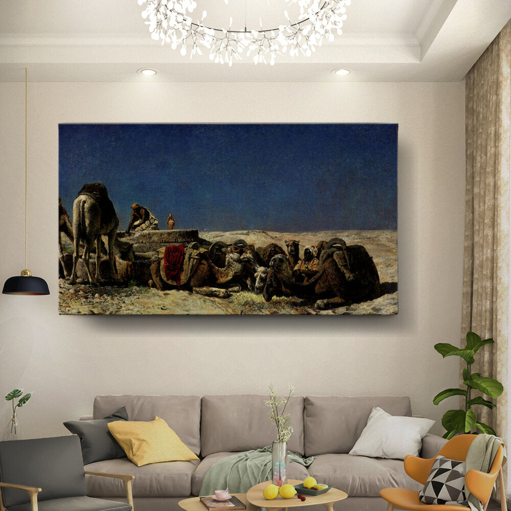 Camel Caravan Resting