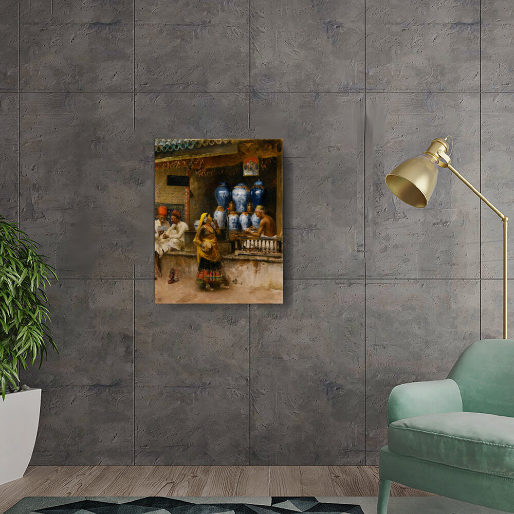 Market Scene - Wall Canvas