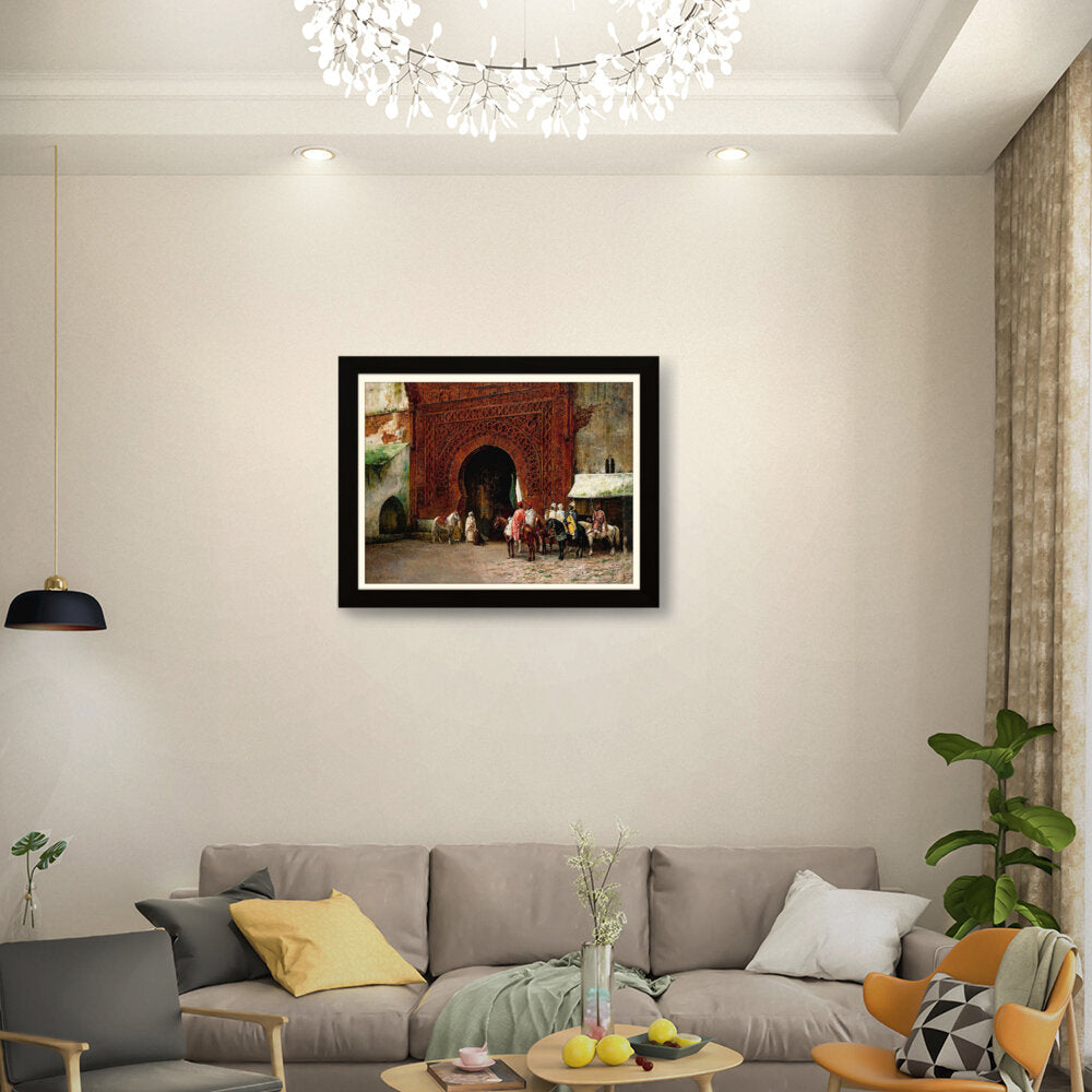 The Arrival At The Gate - Framed Wall Art