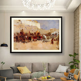 Kiran - Valipa - Royal Procession2 - Framed Wall Art