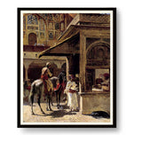 Market Scene In India - Framed Wall Art