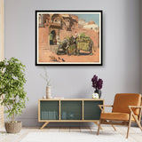 Majestic Elephants1 - Framed Wall Art