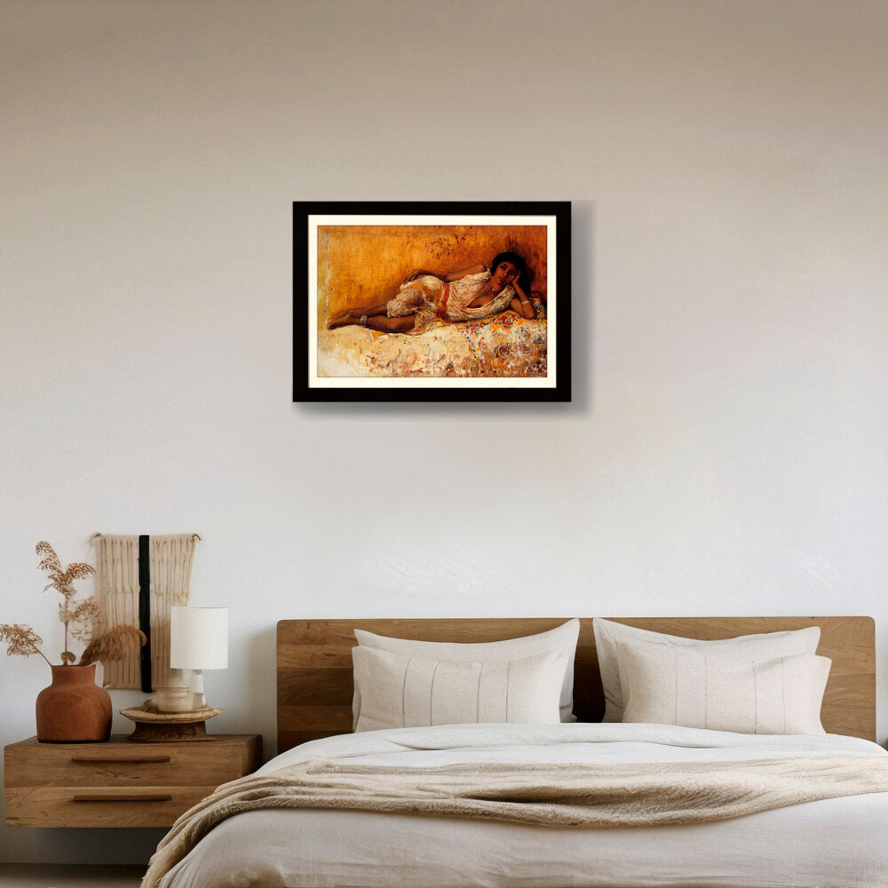 Reclining Beauty - Framed Wall Art