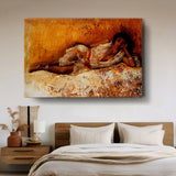 Kiran - Valipa - Reclining Beauty - Wall Canvas