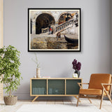 Quiet Moments By The Water - Framed Wall Art