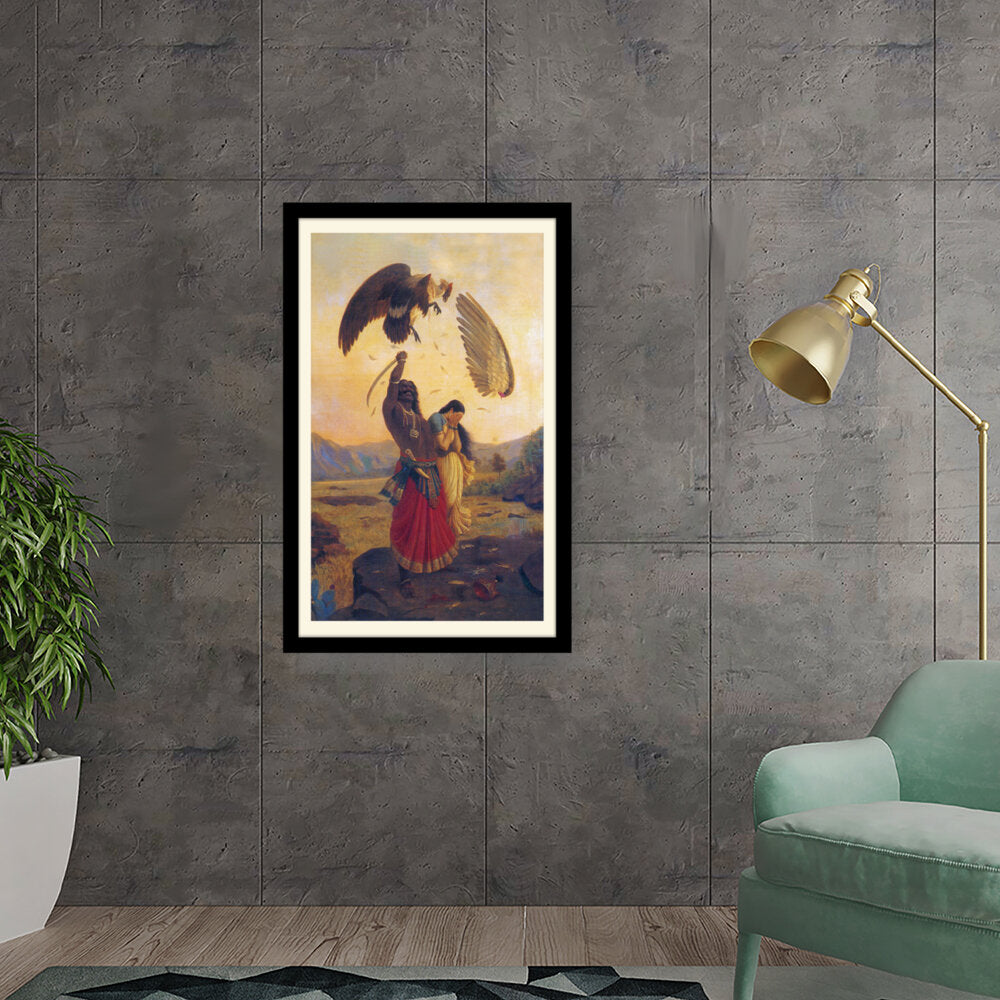 The Battle Of The Birds - Framed Wall Art