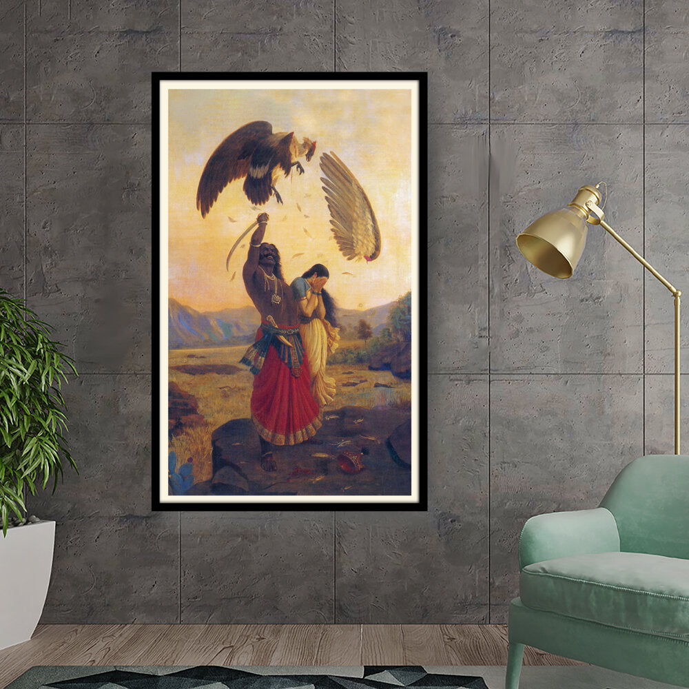 Kiran - Valipa - The Battle Of The Birds - Framed Wall Art