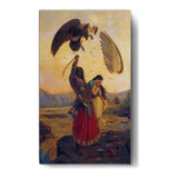 The Battle Of The Birds - Wall Canvas