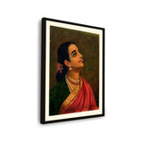 Elegant Woman In Traditional Attire - Framed Wall Art