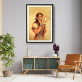 The Girl With The Pot - Framed Wall Art