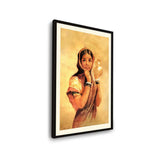 The Girl With The Pot - Framed Wall Art