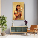 The Girl With The Pot - Wall Canvas