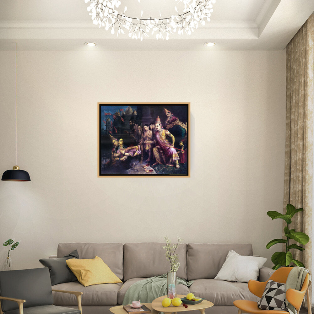 The Divine Council - Floating Framed Canvas