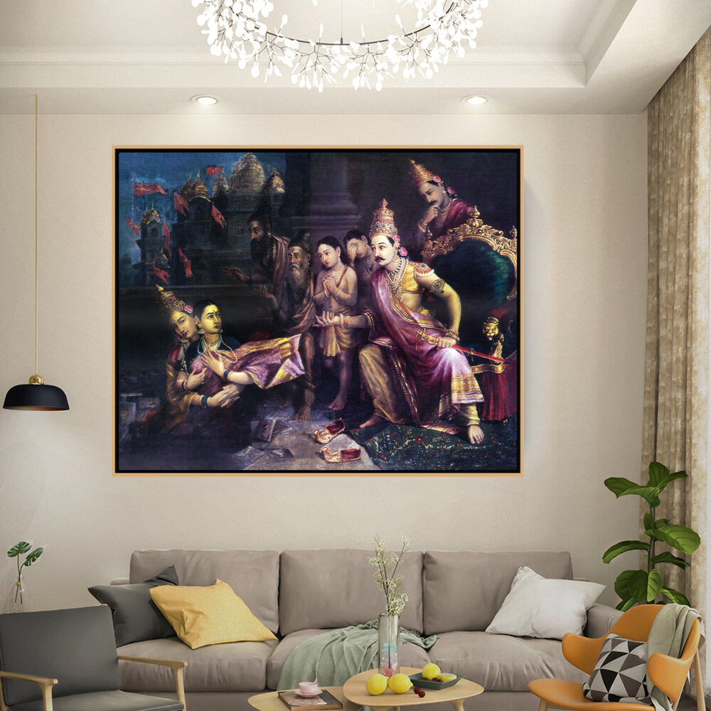 Kiran - Valipa - The Divine Council - Floating Framed Canvas