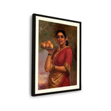Woman With Fruits - Framed Wall Art