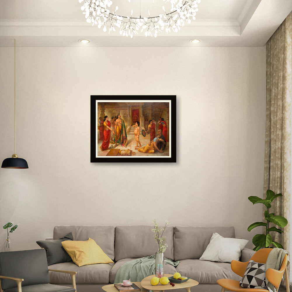 The Grief Of A Family - Framed Wall Art