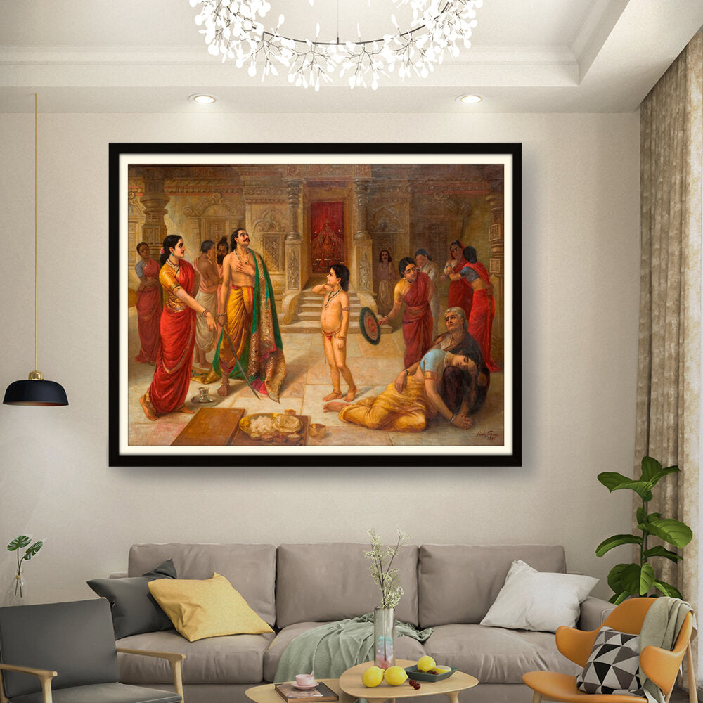 Kiran - Valipa - The Grief Of A Family - Framed Wall Art