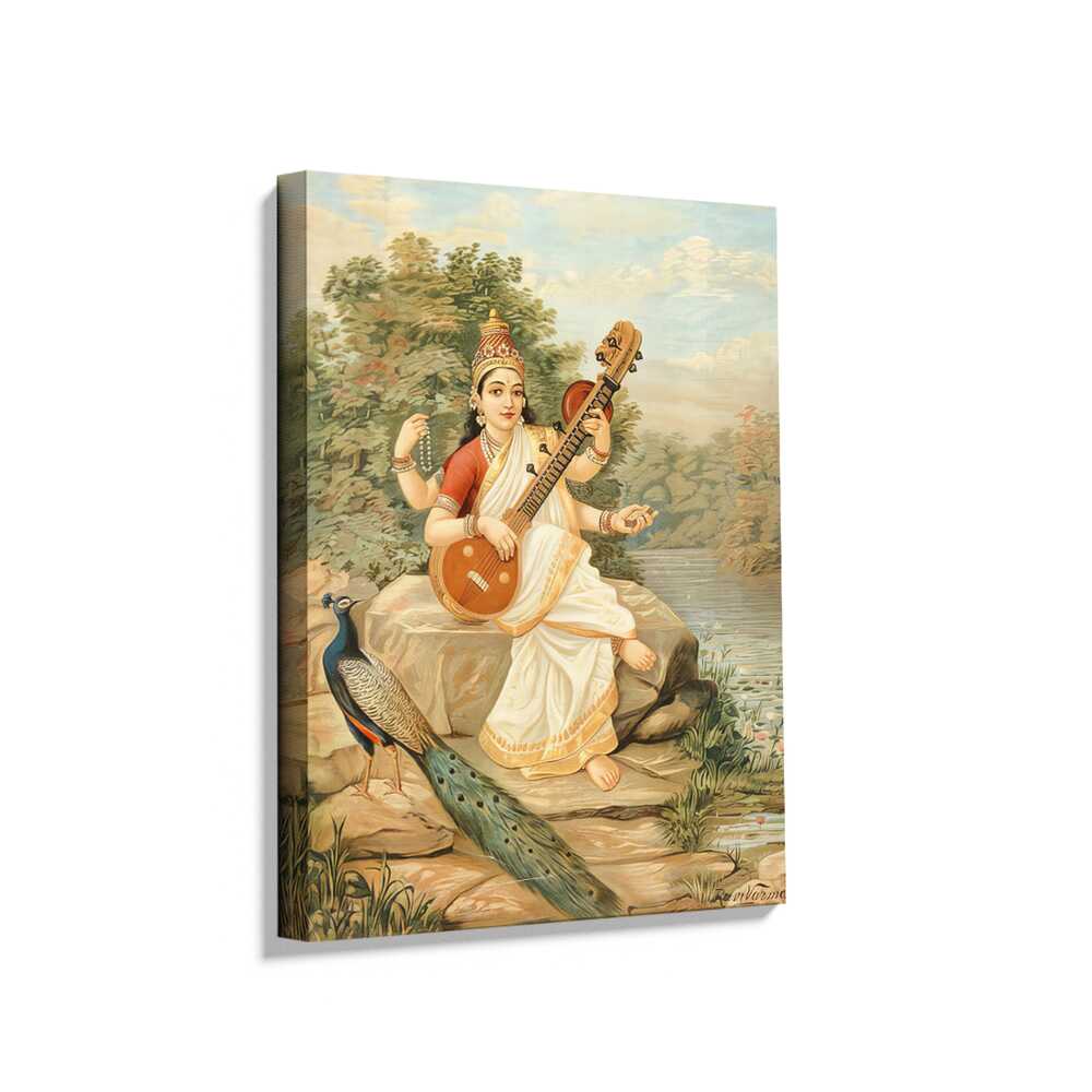 Picasoul - Picasoul Curated - Goddess With Veena - Wall Decor