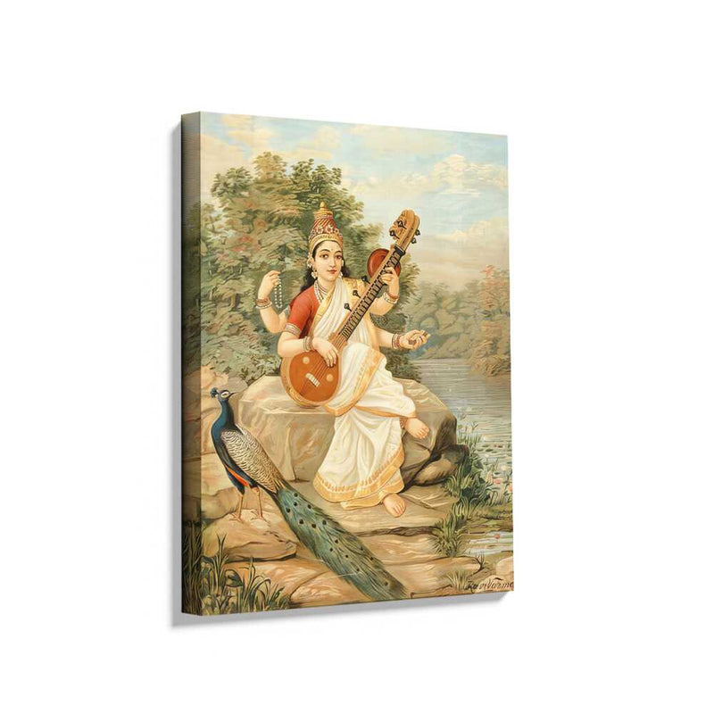 Picasoul - Picasoul Curated - Goddess With Veena - Wall Decor