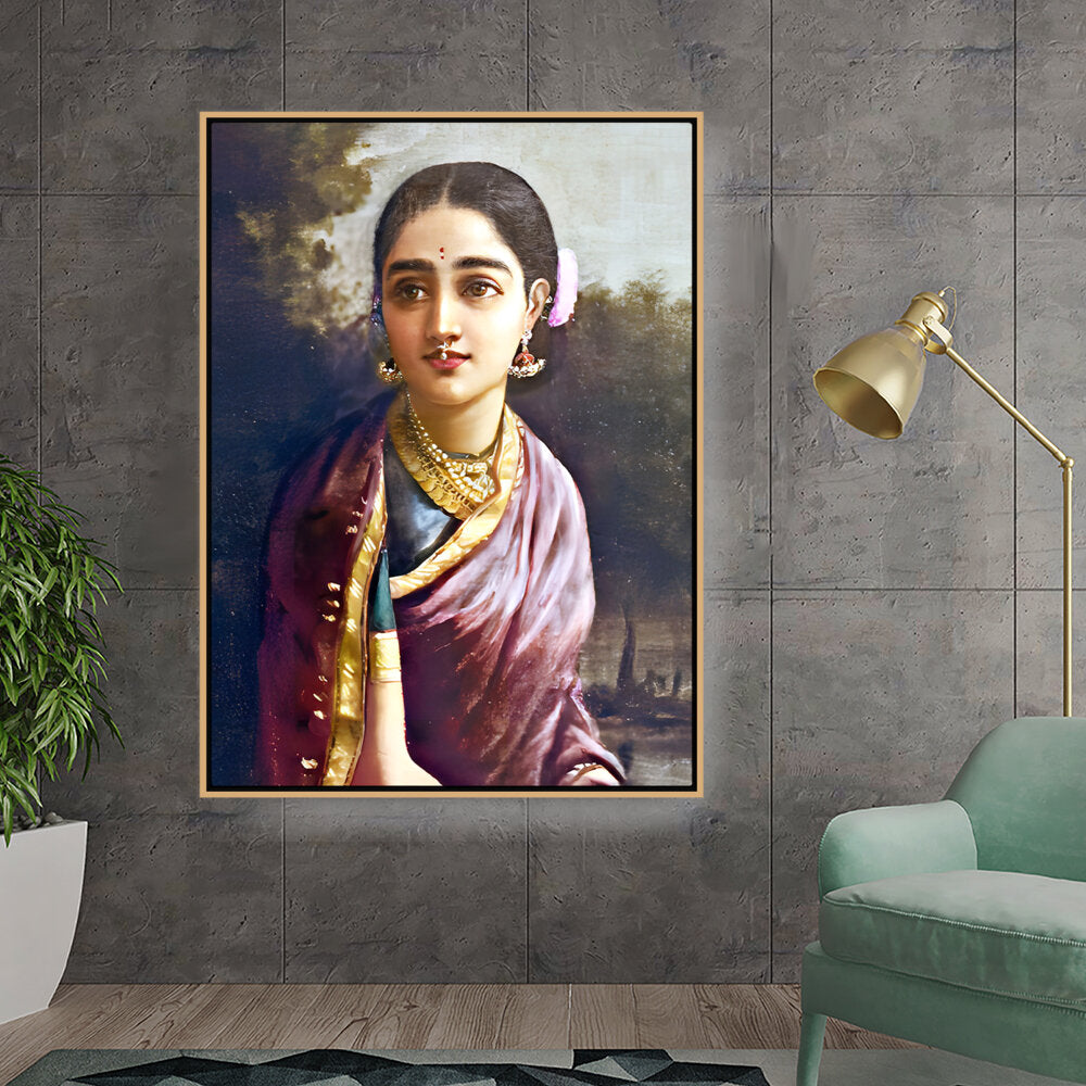 Kiran - Valipa - Graceful Elegance - Floating Framed Canvas