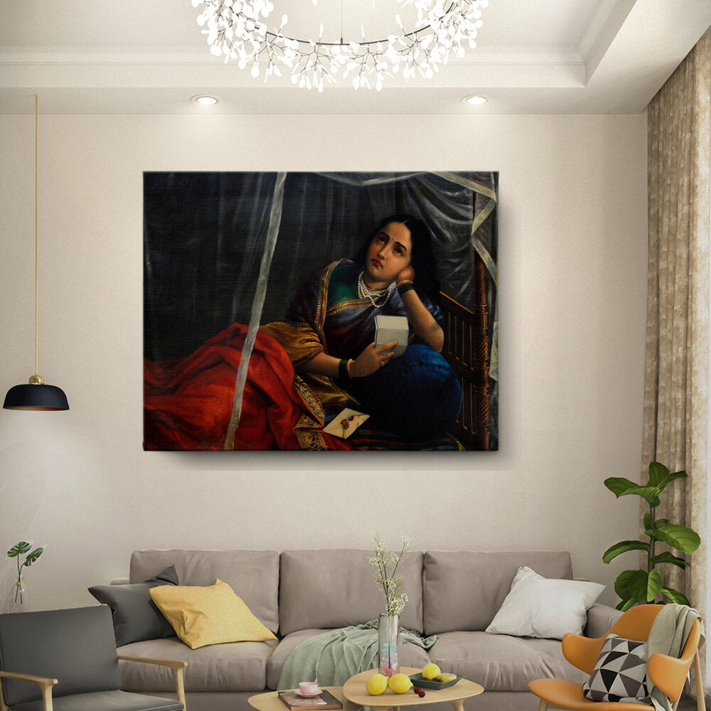 Contemplative Woman In Traditional Attire