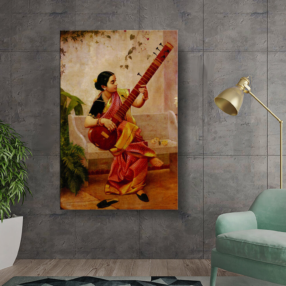 Kiran - Valipa - Melodic Elegance - Wall Canvas
