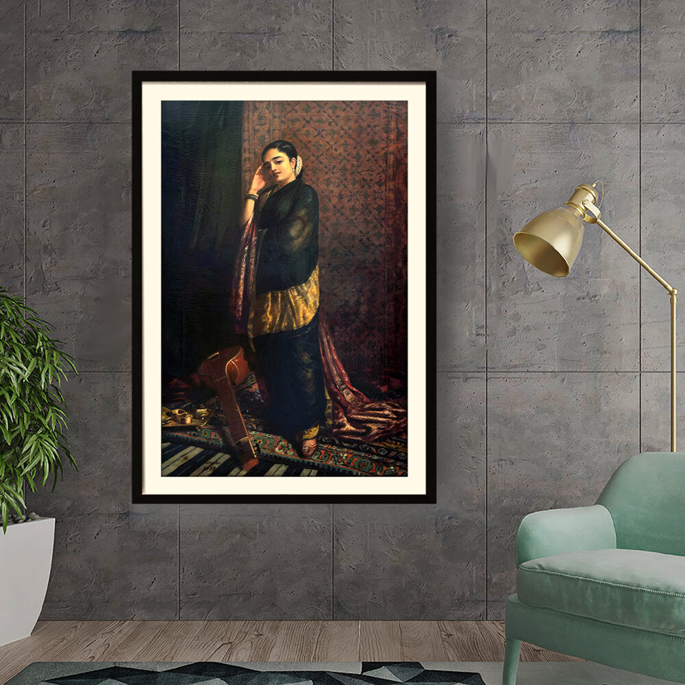 Kiran - Valipa - The Musician's Reverie - Framed Wall Art