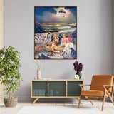 The Healing Touch Of Divine - Floating Framed Canvas