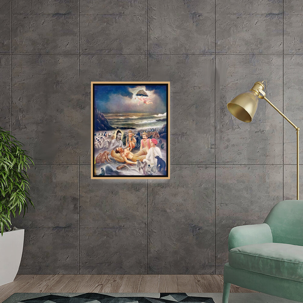 The Healing Touch Of Divine - Floating Framed Canvas