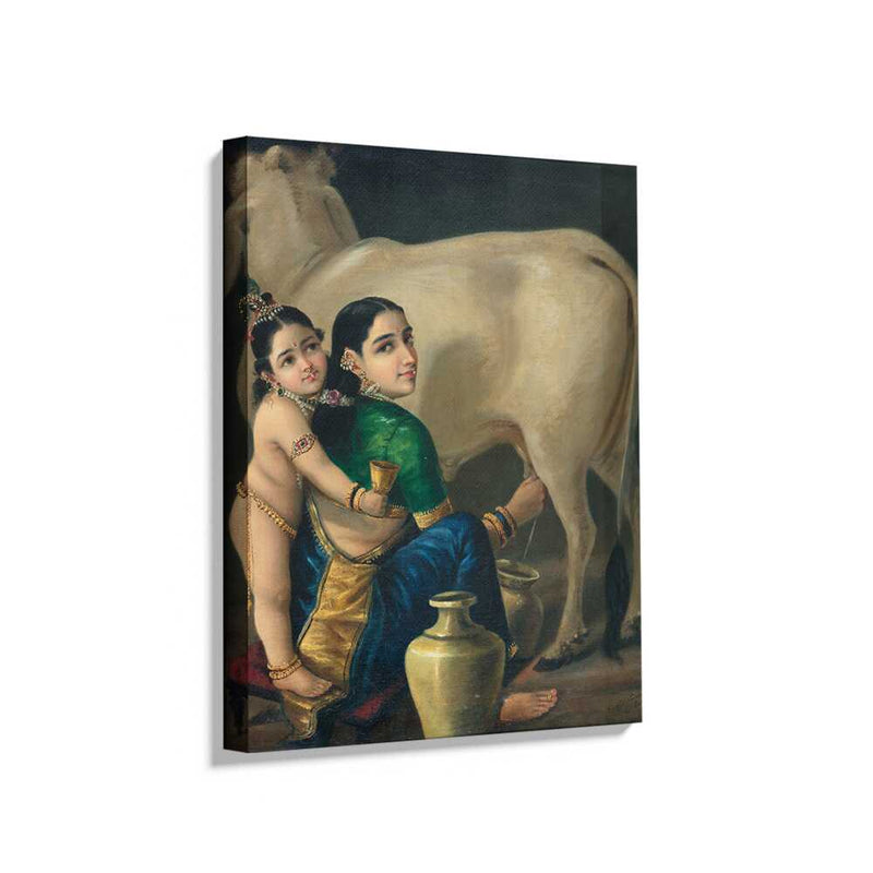 Picasoul - Picasoul Curated - Mother And Child With Cow - Wall Decor