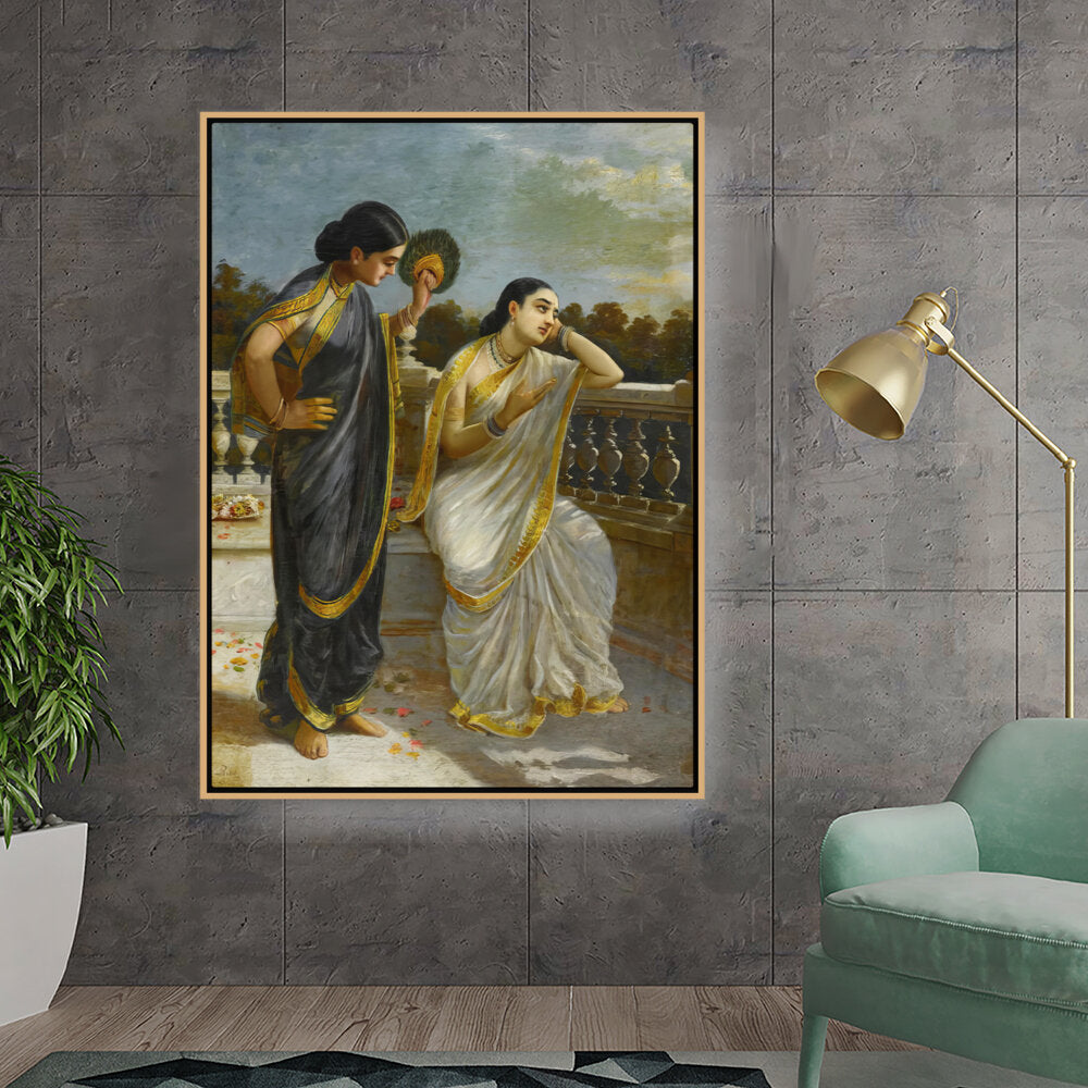 Kiran - Valipa - Whispers Of Elegance - Floating Framed Canvas