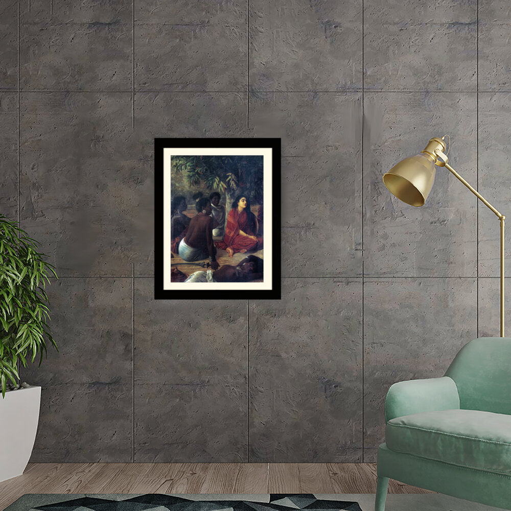 Sita Waiting - Framed Wall Art